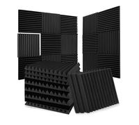 Qusedwey 52 Pack Acoustic Foam Panels Soundproof Wall Panels 1 X 12 X 12 Inches Sound Proof Foam Panels for Walls