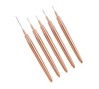 Qusedwey 5PCS 7/9/11/15/25mm Nail Liner Brush Set UV Gel Nail Brushes Kits French Stripe Line Painting Drawing Flower Pen Tools, Easy Install D