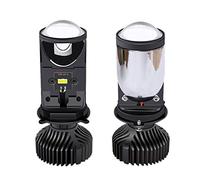 Qusedwey 60W/Pair Lamp H4 LED Mini Projector Lens Automobles Bulb 8000LM Conversion Kit Hi/Lo Beam Headlight RHD LHD Right
