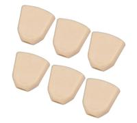 Qusedwey 6PCS Tuning Peg Caps Polished Tuner Key with Screws Washer Parts for Acoustic and Electric Guitars,Tuner Cap B