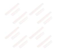 Qusedwey 8 Sets of 16Pcs 6 String Acoustic Guitar Bone Bridge Saddle and Nut Made of Real Bone