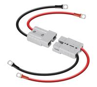 Qusedwey Anderson Connector 50A Kit Anderson Plug 8 Guage 30cm Battery Cables Waterproof Quick Connectors for Lifepo4