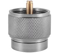 Qusedwey Camping Stove Adapter 1LB Propane Small Tank Input and a Lindal Valve EN417 Output Outdoor Cylinder LPG Canister Convert