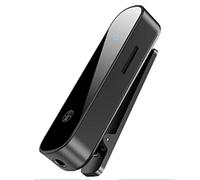 Qusedwey Car Bluetooth 5.3 Receiver Bluetooth Receiver Plastic Bluetooth Receiver Hifi Wireless Handfree Adapter Type C 3.5mm Audio Receiver Support TF Card