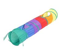 Qusedwey Cat Tunnel Pet Tube Play Toy Indoor Outdoor Kitty Puppy Toys for Puzzle Exercising Training and Running with Fun Ball and Two Hole