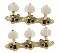 Qusedwey Classical Guitar Tuning Peg Acoustic Guitar Tuners 1:18 Tuning Key 3 Left 3 Right Guitars Knobs Replacement Accessories