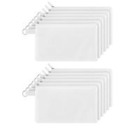 Qusedwey Cosmetic Bags,Blanks Bags DIY Makeup Bags Toiletry Pouch Iron on Transfer Zipper Canvas Pencil Bag for School Travel DIY