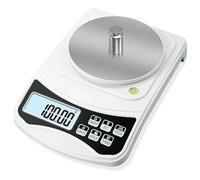 Qusedwey Digital Lab Scale, Scale 1000G 0.01GAccuracy, Multi-Function High Precision Electronic Scale with 100G Weight Easy Install