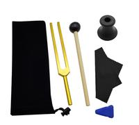 Qusedwey F 285 HZ Tuning Fork Set, Gold Sound Therapy, Keep Body,Mind and Spirit in Perfect Harmony