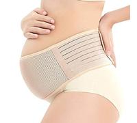 Qusedwey Maternity Support Belt Breathable Pregnancy Belly Band Abdominal Binder Adjustable Back/Pelvic Support- L