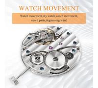 Qusedwey Mechanical Hand Winding 6497 St36 Watch Movement P29 44mm Stainless Steel Watch Case Fit 6497 Movement Watch