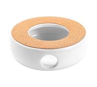 Qusedwey Mini Portable Ceramic Teapot Holder Base Teapot Warmer Insulation Base Coffee Water Warmer Candle Holder Tea Accessories