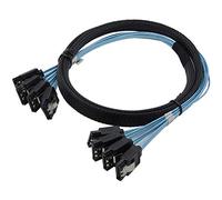 Qusedwey SAS Cable Cable High Speed 6Gbps 4 Ports/Set for Server 0.5 Meter