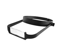 Qusedwey Slimline Headband Magnifier with 4 Lenses, Assisted Repair of -Mounted Reading Magnifying Glass Easy to Use Black