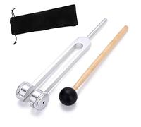 Qusedwey Tuning Fork 128 Hz, C-128 Frequency Aluminum Alloy Non-Magnetic Tuning Fork for Healing with Hammer