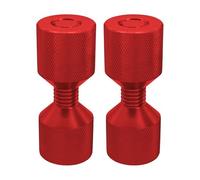 Qusedwey Two Hole Pins Set 1-1/8Inch Aluminum 6061 2 Hole Flange Alignment Pin,Two Hole Pins Flange Aligner Red