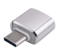 Qusedwey Usb C To Usb Adapter 2 Pack Type C To Usb 3.0 Adapter Usb Adapter Supporting Otg For Galaxy S9/S8/Not 8 Type C Devices（Silver）