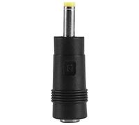 Qusedwey Yellow Tip 4.0x1.7 mm Male Plug to 5.5x2.1mm Female Jack DC Power Connector Black
