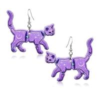 QUSIJIA Gothic Halloween Skeleton Dangle Earrings Horror Animal Bones Drop Earrings For Women, Acrylic