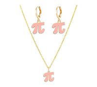 QUSIJIA Mathematical Pi Earrings for Women Gift Charm Pi Math Geek 3.14 Novelty Dangling Drop Earrings Personalized Symbol Set, trumpet, Metal, No Gemstone