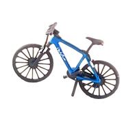 Qusinfc 1: 64 Resin Bike Sculpture Hand Painted for Work Area, Blue