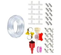 Qusinfc 10 / 20PCS Automatic Pet Watering Systems with RustProof Nipples Drinker and Easy Install Accessories for Small Animal Rabbits Nipples Drinker Kits