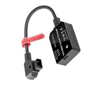 Qusinfc 100W Output V Mount Adapter Right Angled Type C To D-tap Power Cable 2-Way Charging Converter Cord Wire Black UAV Battery Adapter