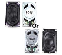 Qusinfc 2Pcs 2035 Advertising LCD Monitor Speakers Horn Loudspeaker 8 Ohm 2W Rectangle Iron For Shell Cavity