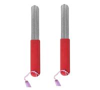 Qusinfc 2Pcs Fish Hook Sharpeners Double Sided File Portable Fine And Coarse Grit Grinding Tool For Fishing Accessories Fishing Hook Grinds Stone Tip File Sharpener