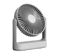 Qusinfc 4000Mah Desk Fan 4 Speed Desktop Powerful Strong Work Quiet Adjustment Portable Personal Air Circulator Desktop Usb For Office Rooms