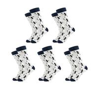 Qusinfc 5 Pair Practical Long Sock Sports Sock Providing Protections and Ventilation Cotton Texture for Active Lifestyles Men Athletic Hosiery