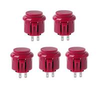 Qusinfc 5pcs/set 24mm Game Round Button Built-in Small Switch Controller For Jamma Mame Round Button Keyboard