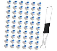 Qusinfc 60Pcs Plastics Mechanical Keyboards Switches Set with Double Head Puller for Typing Mechanical Keyboards Switches with Double Head Keycap Puller