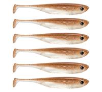 Qusinfc 6pack Artificial Fishing Soft Lures Tackle High Elasticities Floating for Multiple Techniques Durability Soft Fishing