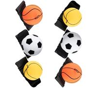Qusinfc 6Pcs Wrist Return Ball Elastic String Rebounds Game Wristbands Football Strength Trainer for Children Kids Rebounds Sports Strength Trainer