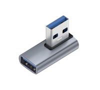 Qusinfc Alloy USB C 90 Degree Angled Adapter Secure Locking Mechanism Reliabled Charging Data Transfer For Office Travel Type To USB Converter