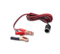 Qusinfc Battery Alligators Clip To Female Power Socket Outlet Cable For Car Electronic With Battery Power Splitter Alligators Extension