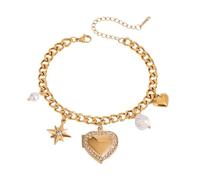 Qusinfc Beautiful Heart Shaped Frame Photo Frame Wedding Jewelry Stainless Steel Texture for Various Occasion Stainless Steel Photo Locket