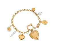 Qusinfc Beautiful Heart Shaped Frame Photo Frame Wedding Jewelry Stainless Steel Texture for Various Occasion Stainless Steel Photo Locket