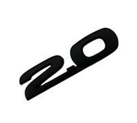 Qusinfc Car Exterior Number Badge with Direct, 2.0 gloss black | Adhesive-Backed Application, Defined ABS Body, Decorative Number Accent Without Extra Tools for Vehicle Exteriors