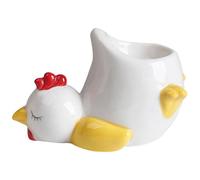 Qusinfc Ceramic Eggs Holders For Kitchen Use Lovely Chicken Or Duck Design Cups With Stability Perfect For Livings Cup