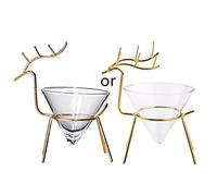 Qusinfc Desktop Ornament Stemless Glasses for Creative Drinking Glass for Wine Glass Caviar Server Bowl Cocktail Glasses Decor