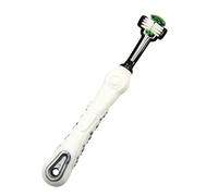 Qusinfc Dog Toothbrush Non Slip Handle Triple-Heads Toothbrushes Soft Bristle Brushes Care Keeps Dogs Cats Pet Cats Toothbrush For Small Large Breed Dogs Shih Tzu Kitten Puppy Soft Bristles