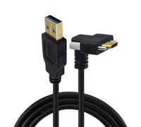 Qusinfc Fast Speed USB3.0 Type C Cable Wire Up Down Design Panel Mount Mechanism Safe Data Transmission for Factory Use Up Down USB C Industrial Cable