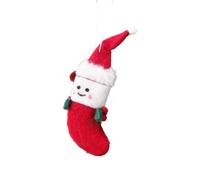 Qusinfc Felt Tree Ornament, Christmas Accent, Ready-to-Display Loop, A