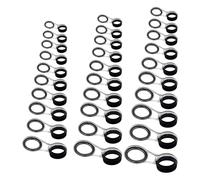 Qusinfc Fishing Rod Ceramic Line Guide Rings 30/20 / 10pcs Easy Install Wire Accessories Stainless Steel Long Cast Ceramic for