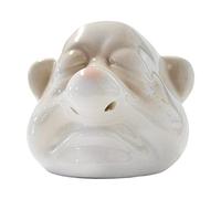 Qusinfc Funny Dwarf Ceramic Egg Yolk Separator Handheld White Running From Nose Tool Creative Household To Ceramic Egg