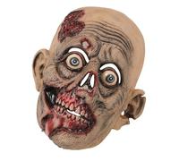 Qusinfc Horror Halloween Breathable Full Head with Protruding Eye Decaying Texture for Women Cosplay Costume Full Head Scary Latex Horror