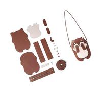 Qusinfc Interactive Homemade PU Shoulder Bag for Boys and Girls with Lovely Dog Pattern and Easy Stitching Technology PU Children ' s Bag Accessory