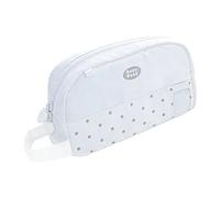 Qusinfc Korean Type Pen Holder Dot Pattern Fabric Pencil Pouches Desk Organizers Multifunctional Cosmetic Bag Korean Dot Pencil Bag